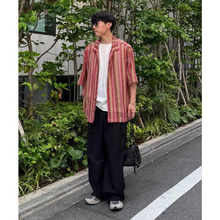 【CIAOPANIC TYPY】レースシアーストライプ柄ルーズシャツ | PAL GROUP OUTLET | 詳細画像6 