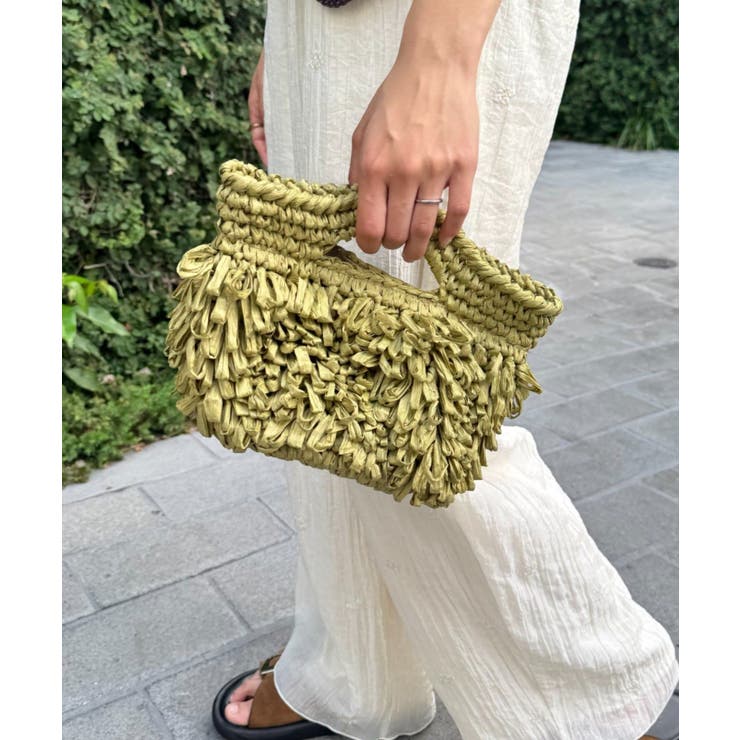 【CIAOPANIC TYPY】【Aguni】ペーパーフリンジBAG | PAL GROUP OUTLET | 詳細画像1 