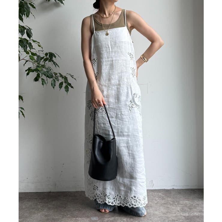 DouDou】刺繍レースリネンワンピース[品番：PALW0006282]｜PAL GROUP