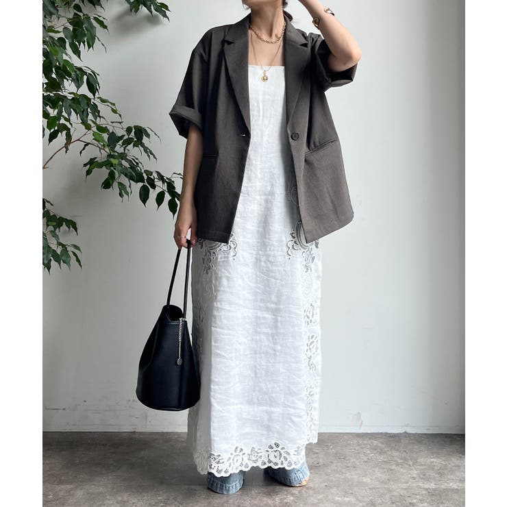 DouDou】刺繍レースリネンワンピース[品番：PALW0006282]｜PAL GROUP