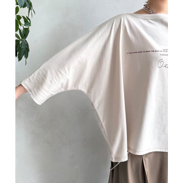 【DouDou】W 前後ロゴドルマンTEE | PAL GROUP OUTLET | 詳細画像25 