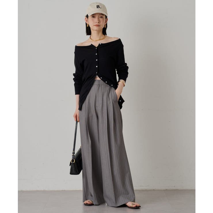 Loungedress ラウンジドレス　新品タグ付　厚手ロングカーディガン LOUNGEDRESS（ラウンジドレス）の「ロゴ刺繍カーディガン