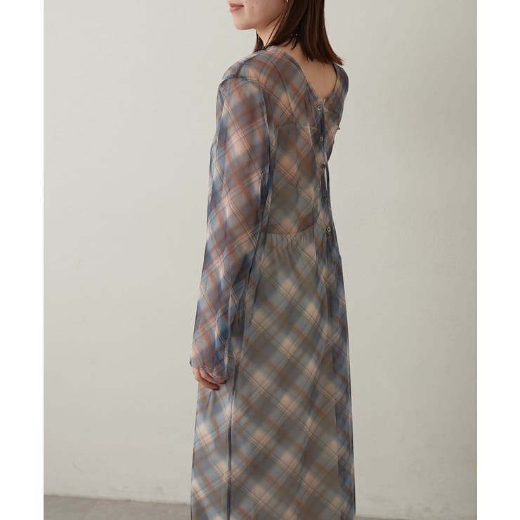 Omekashi】シアーチェックワンピース[品番：PALW0006364]｜PAL GROUP