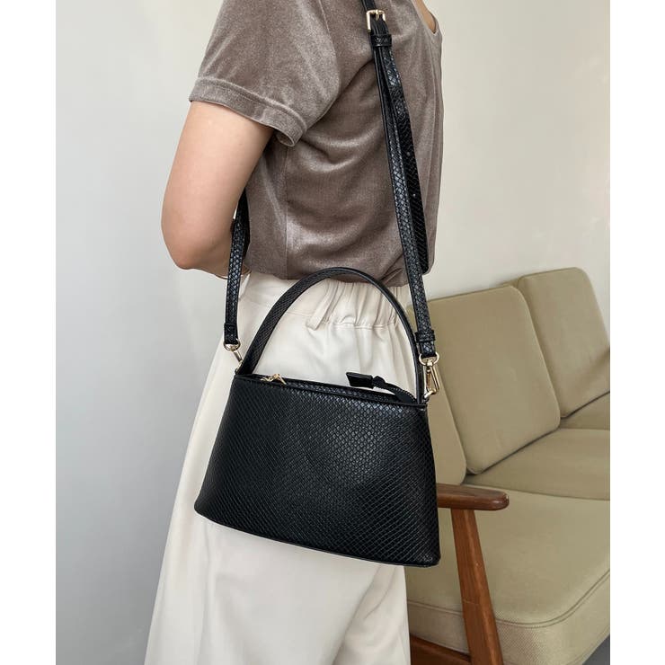 【CAPRICIEUX LE'MAGE】台形型押しミニBAG | PAL GROUP OUTLET | 詳細画像5 