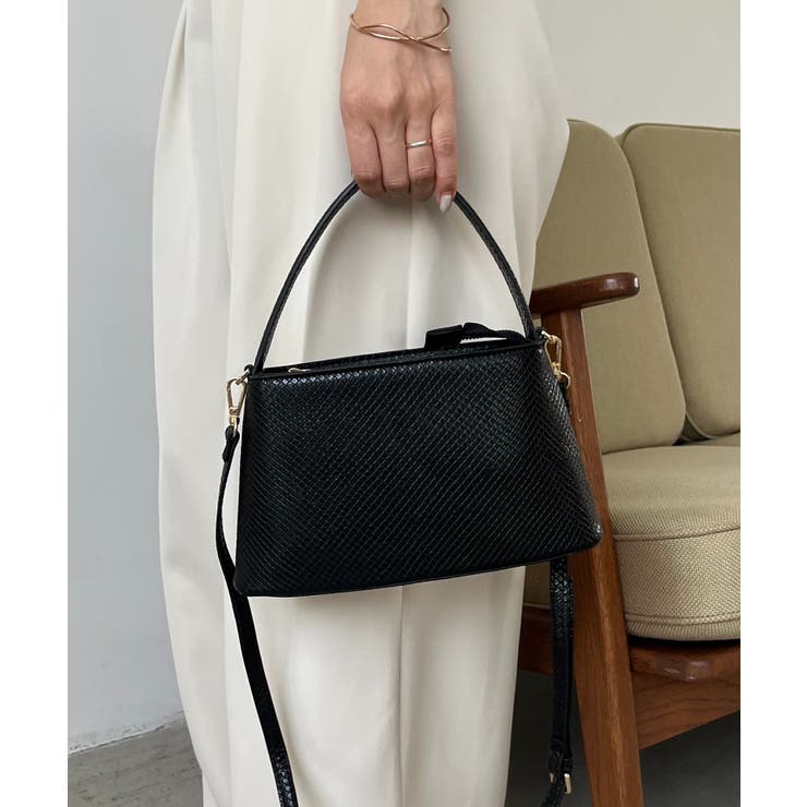【CAPRICIEUX LE'MAGE】台形型押しミニBAG | PAL GROUP OUTLET | 詳細画像8 