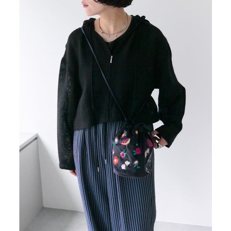 NV | 【ear PAPILLONNER】刺?巾着バッグ | PAL GROUP OUTLET