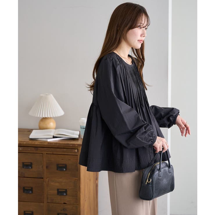 Discoat】ピンタックペプラムブラウス[品番：PALW0006335]｜PAL GROUP