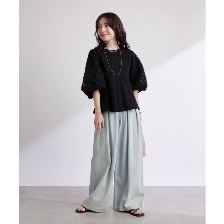 【La boutique BonBon】お袖ボリュームレースカットソー | PAL GROUP OUTLET | 詳細画像13 