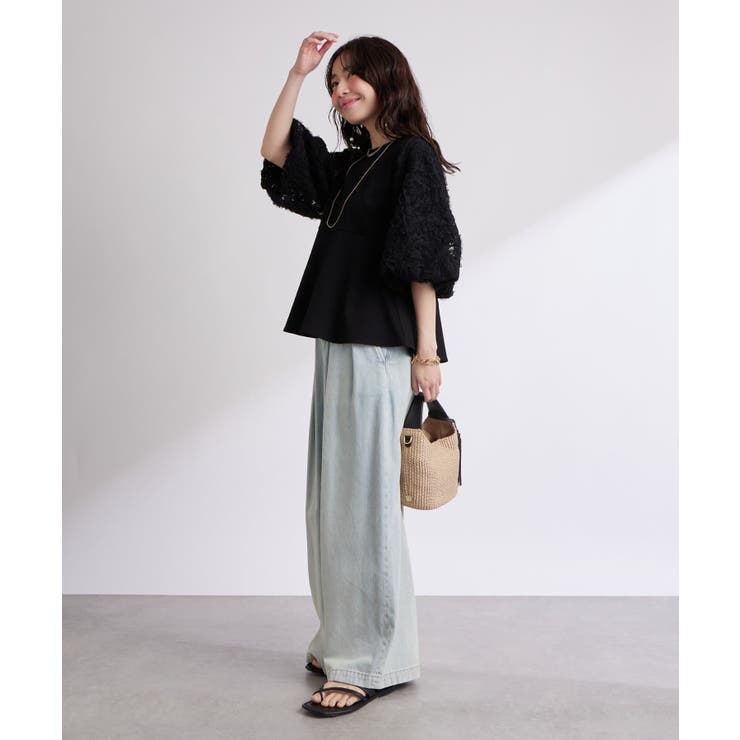 【La boutique BonBon】お袖ボリュームレースカットソー | PAL GROUP OUTLET | 詳細画像14 
