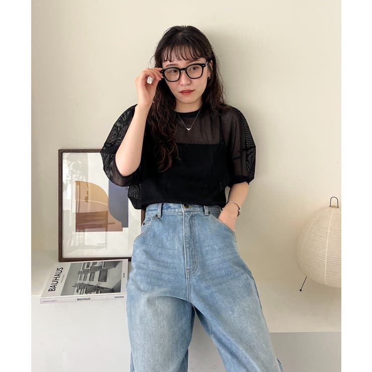 【CAPRICIEUX LE'MAGE】メッシュパフフレアTOPS | PAL GROUP OUTLET | 詳細画像24 