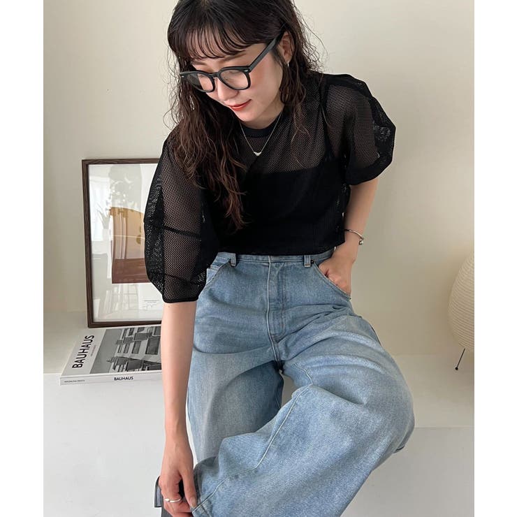 【CAPRICIEUX LE'MAGE】メッシュパフフレアTOPS | PAL GROUP OUTLET | 詳細画像26 