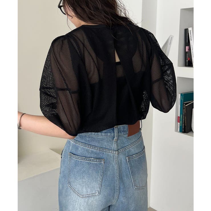 【CAPRICIEUX LE'MAGE】メッシュパフフレアTOPS | PAL GROUP OUTLET | 詳細画像27 