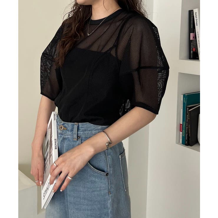 【CAPRICIEUX LE'MAGE】メッシュパフフレアTOPS | PAL GROUP OUTLET | 詳細画像31 