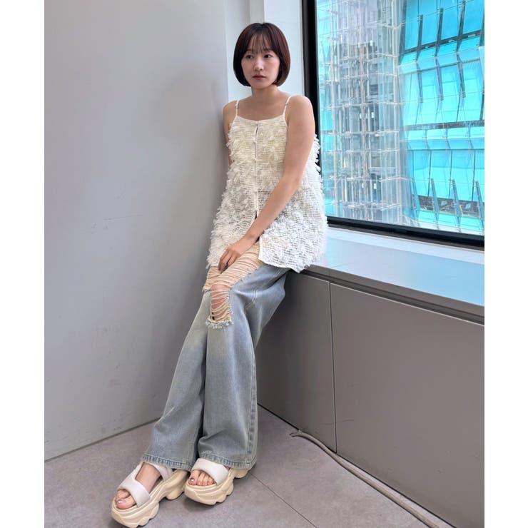 【mystic】[mline]シャギースリットキャミ | PAL GROUP OUTLET | 詳細画像5 