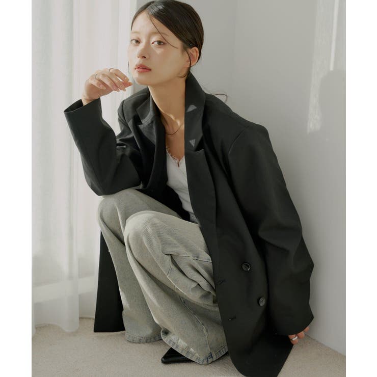 Chico】ビッグショルダールーズスーツJKT[品番：PALW0006433]｜PAL