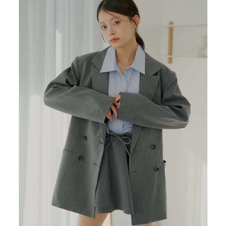 Chico】ビッグショルダールーズスーツJKT[品番：PALW0006433]｜PAL