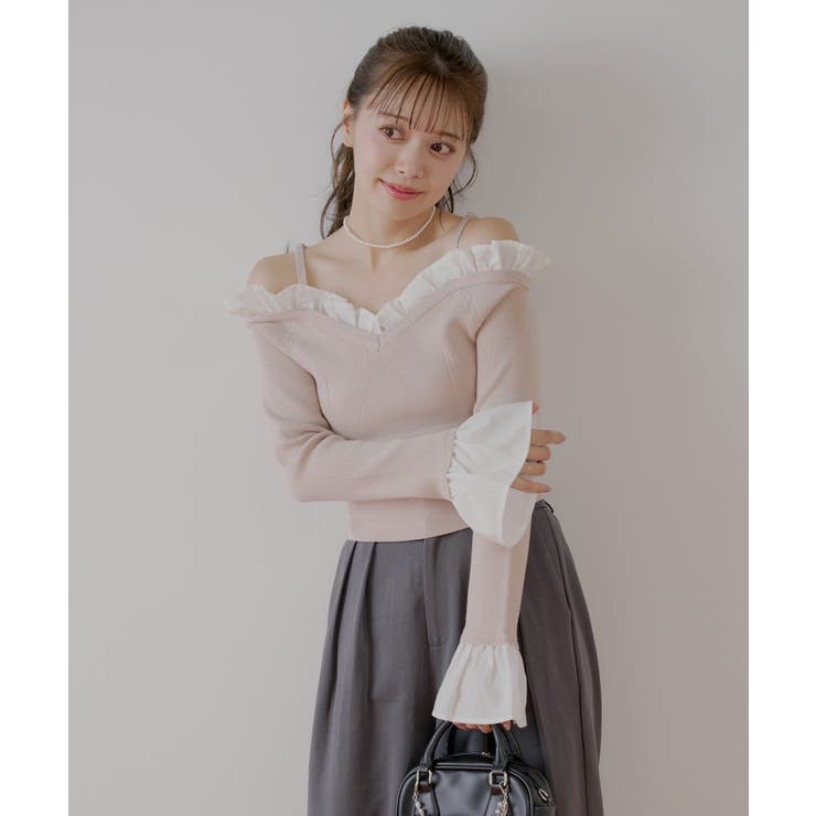 Chico】フリルドッキングフレアスリーブKT[品番：PALW0006427]｜PAL