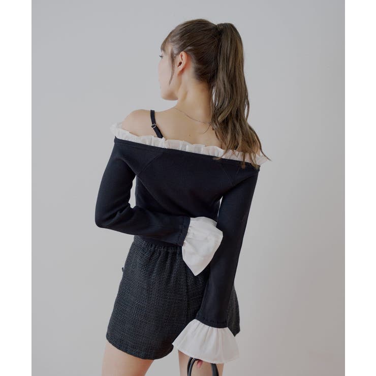 Chico】フリルドッキングフレアスリーブKT[品番：PALW0006427]｜PAL