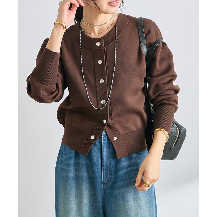 RIVE DROITE】ダブルフェイスニットブルゾン[品番：PALW0006555]｜PAL