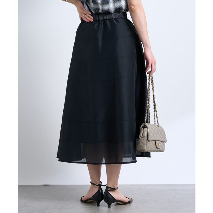 La boutique BonBon】シアーサーキュラー切り替えSK[品番：PALW0006529 