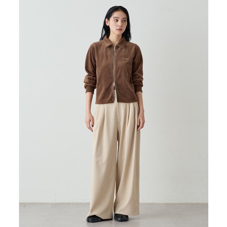 【earthy_】コットンベロアW zip C/D | PAL GROUP OUTLET | 詳細画像25 