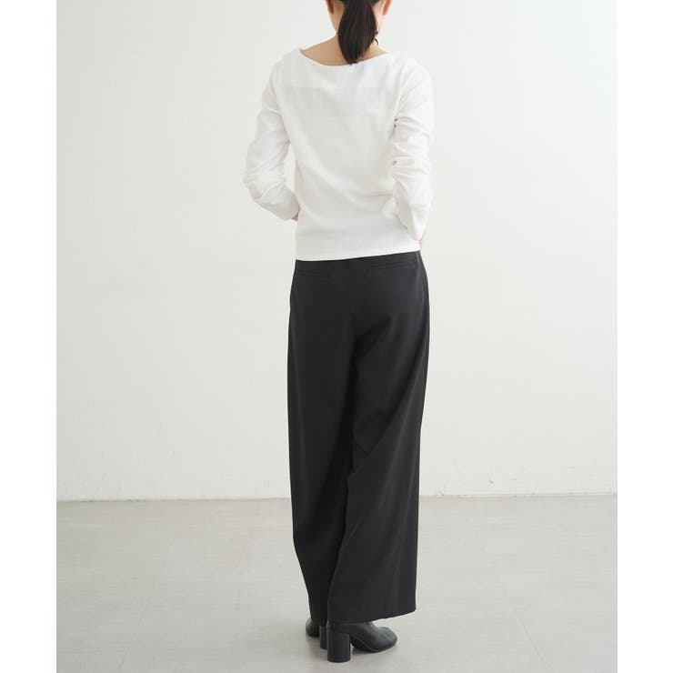 【earthy_】リブボートネックトップス | PAL GROUP OUTLET | 詳細画像6 