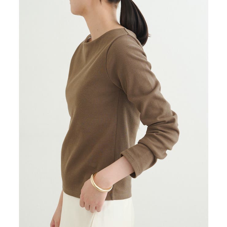 【earthy_】リブボートネックトップス | PAL GROUP OUTLET | 詳細画像22 