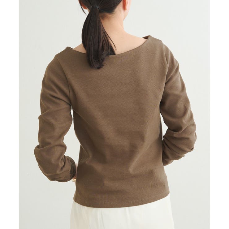 【earthy_】リブボートネックトップス | PAL GROUP OUTLET | 詳細画像23 