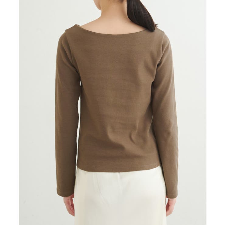 【earthy_】リブボートネックトップス | PAL GROUP OUTLET | 詳細画像27 