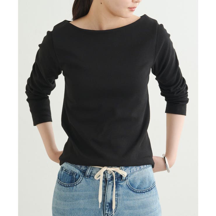 【earthy_】リブボートネックトップス | PAL GROUP OUTLET | 詳細画像40 