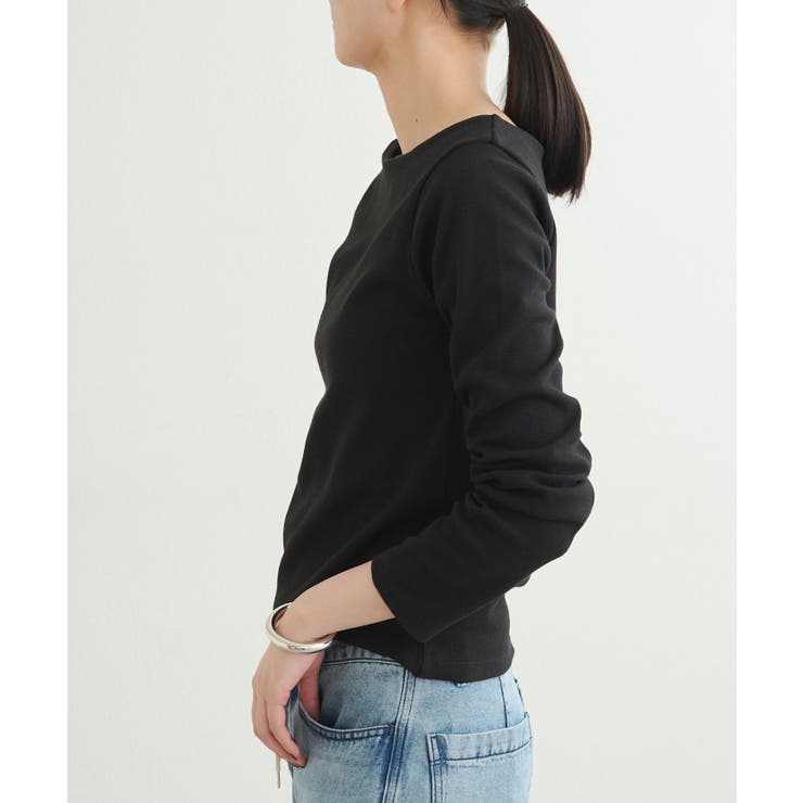 【earthy_】リブボートネックトップス | PAL GROUP OUTLET | 詳細画像41 