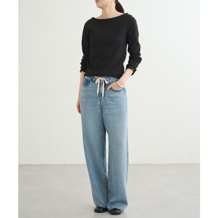 【earthy_】リブボートネックトップス | PAL GROUP OUTLET | 詳細画像32 