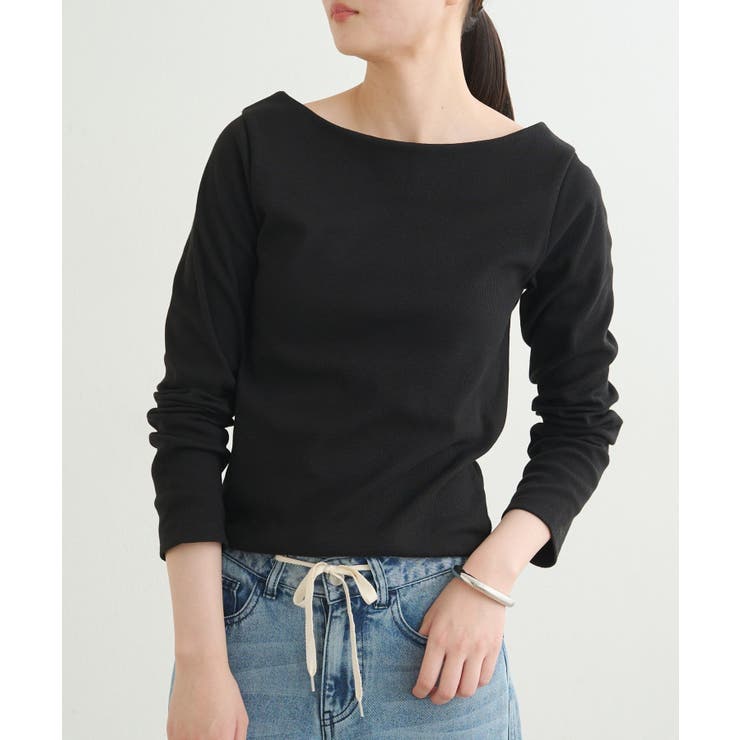 【earthy_】リブボートネックトップス | PAL GROUP OUTLET | 詳細画像39 
