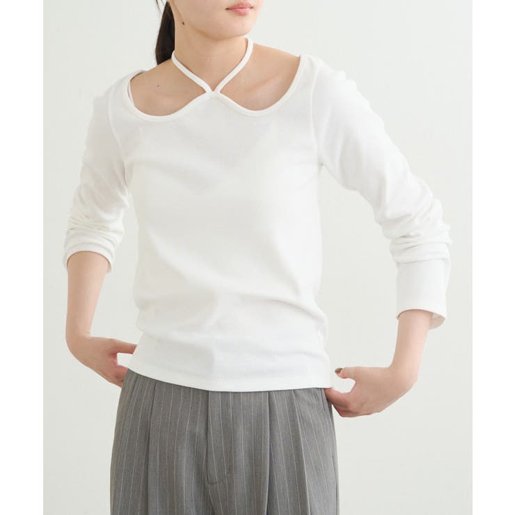 【earthy_】リブハートネックホルタートップス | PAL GROUP OUTLET | 詳細画像34 