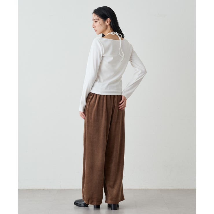 【earthy_】コットンベロアイージーワイドPT | PAL GROUP OUTLET | 詳細画像23 