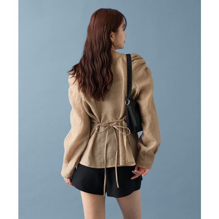 【mystic】Vシャーリングブラウス | PAL GROUP OUTLET | 詳細画像25 