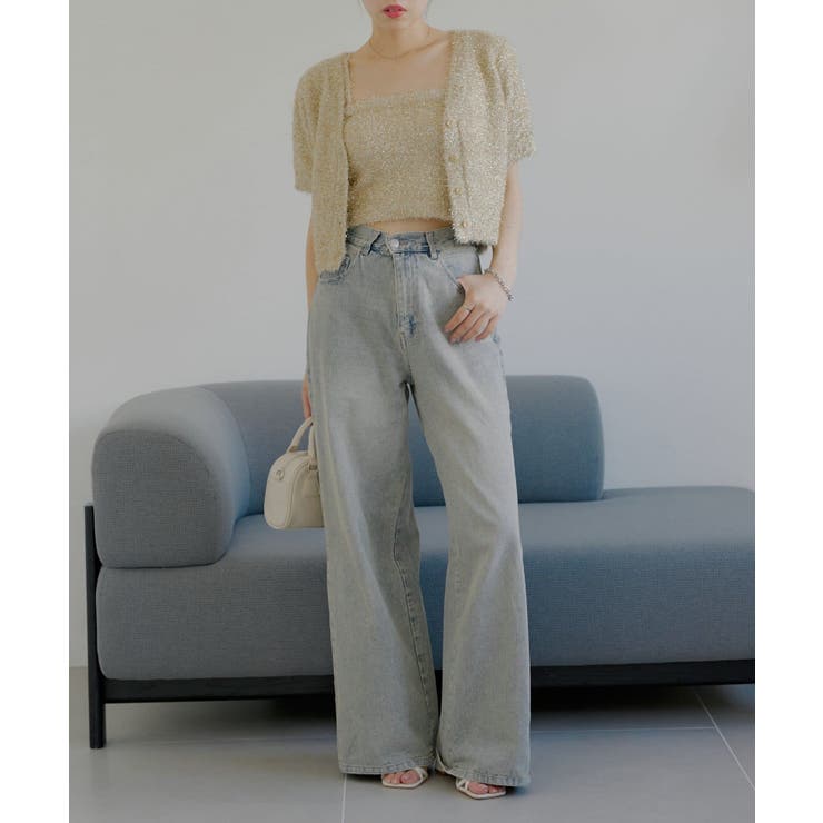 【Chico】ラメシャギーニットCD+ベアキャミSET | PAL GROUP OUTLET | 詳細画像16 