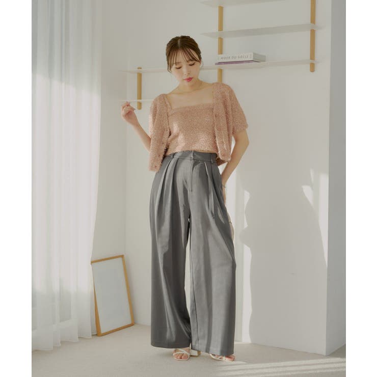 【Chico】ラメシャギーニットCD+ベアキャミSET | PAL GROUP OUTLET | 詳細画像21 