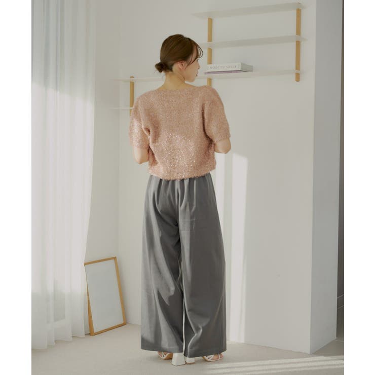 【Chico】ラメシャギーニットCD+ベアキャミSET | PAL GROUP OUTLET | 詳細画像22 