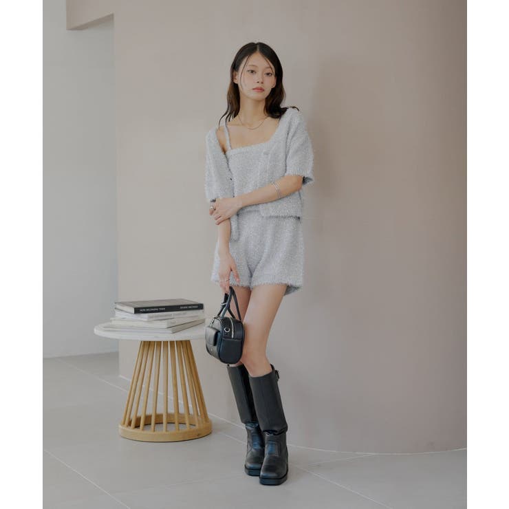 【Chico】ラメシャギーニットCD+ベアキャミSET | PAL GROUP OUTLET | 詳細画像2 