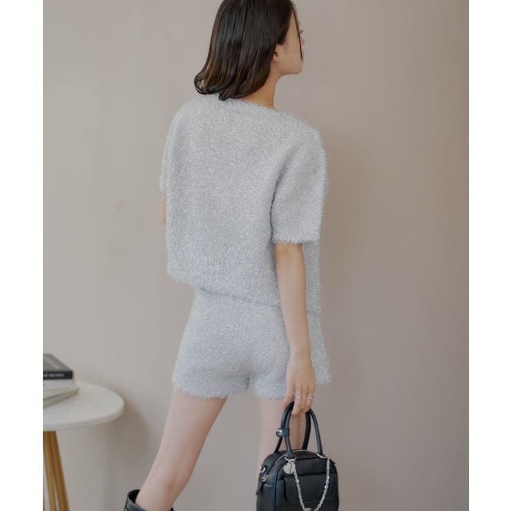 【Chico】ラメシャギーニットCD+ベアキャミSET | PAL GROUP OUTLET | 詳細画像4 