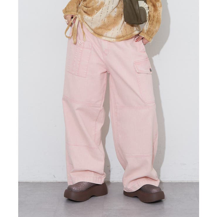 PINK | 【Ciaopanic】【Anti Warp】コンバットデニムパンツ | PAL GROUP OUTLET