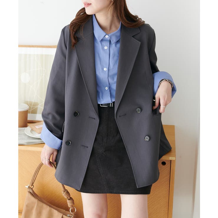 Discoat】Wブレストテーラードジャケット[品番：PALW0006570