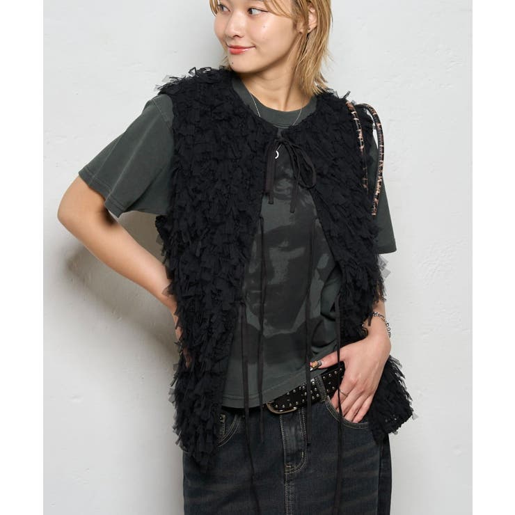 【WHO'S WHO gallery】チュールフリンジベスト | PAL GROUP OUTLET | 詳細画像21 