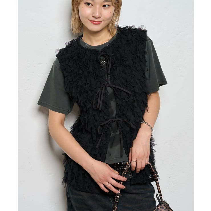 【WHO'S WHO gallery】チュールフリンジベスト | PAL GROUP OUTLET | 詳細画像23 