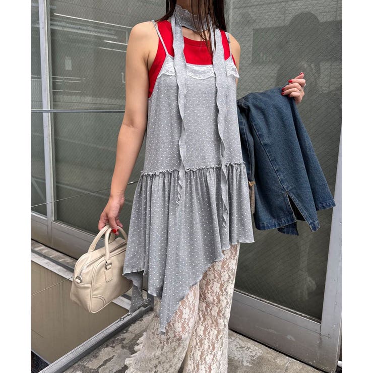 【Ciaopanic】チョーカーSETドットアシメチュニックキャミワンピ | PAL GROUP OUTLET | 詳細画像4 