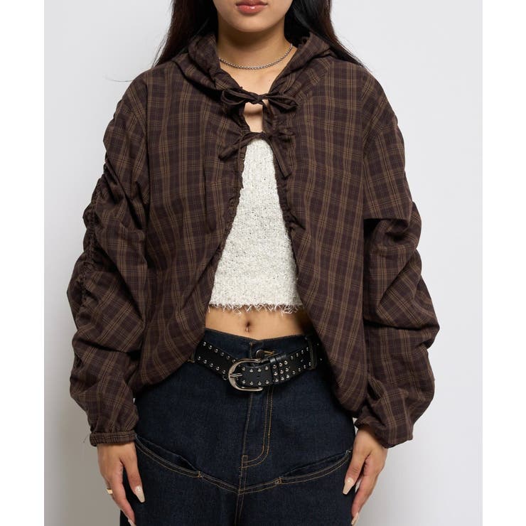 【WHO'S WHO gallery】ギャザーフードシャツブルゾン | PAL GROUP OUTLET | 詳細画像34 