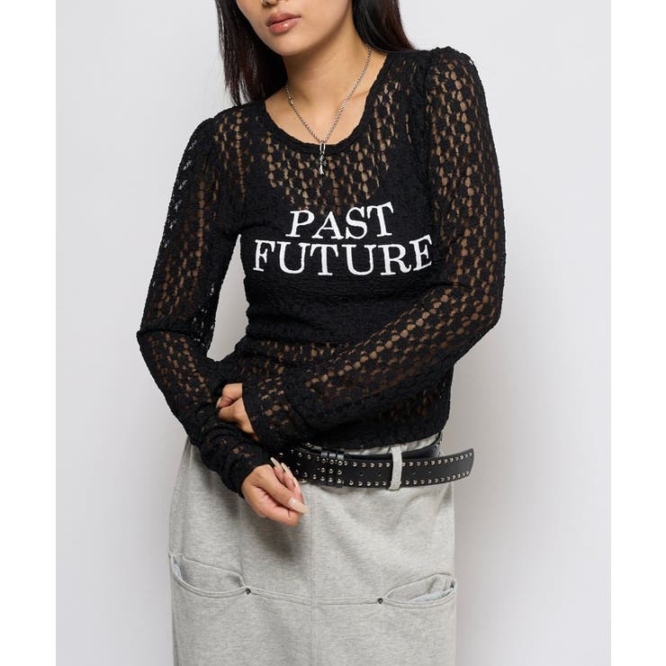 BLK | 【WHO'S WHO gallery】レースロゴロンTEE | PAL GROUP OUTLET