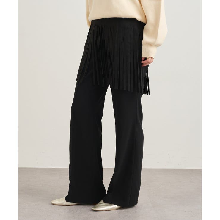 BLK | 【SHENERY】センターステッチフレアパンツ | PAL GROUP OUTLET