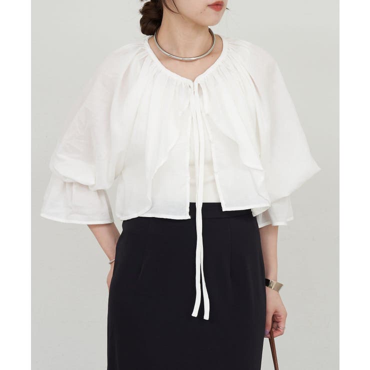 【SHENERY】フリルボレロブラウス | PAL GROUP OUTLET | 詳細画像12 